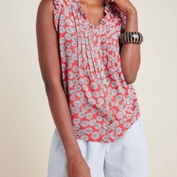 Anthropologie Maeve Top. Size 2 (fits like 4/relaxed fit; great condition!) - Picture 2 of 5